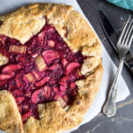 Vegan Neon Strawberry-Rhubarb Galette (1)