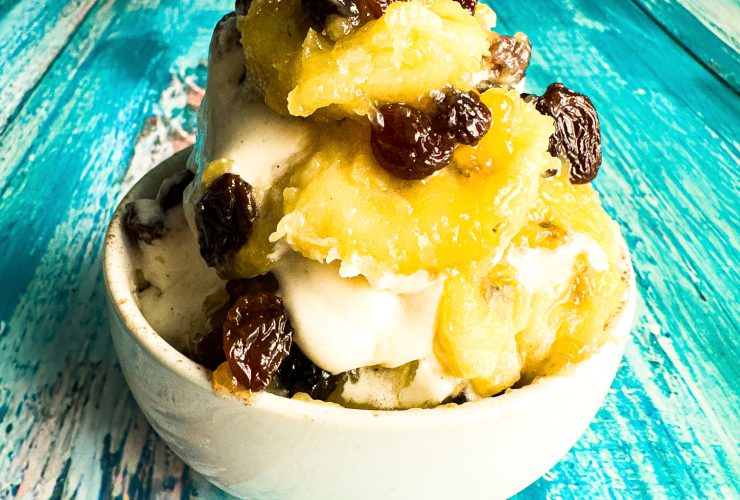 Vegan Buttered Rum Raisins & Bananas