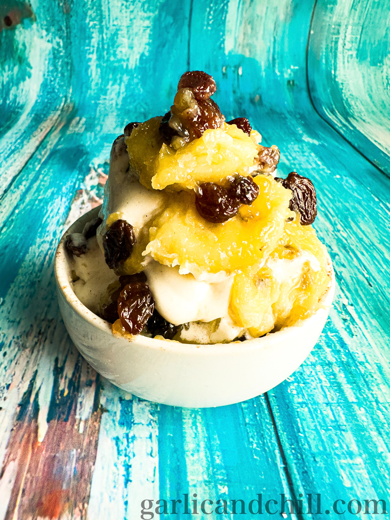 Vegan Buttered Rum Raisins & Bananas