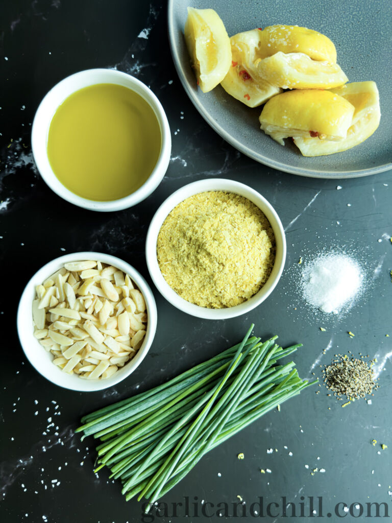 Vegan Preserved-Lemon Pesto Ingredients